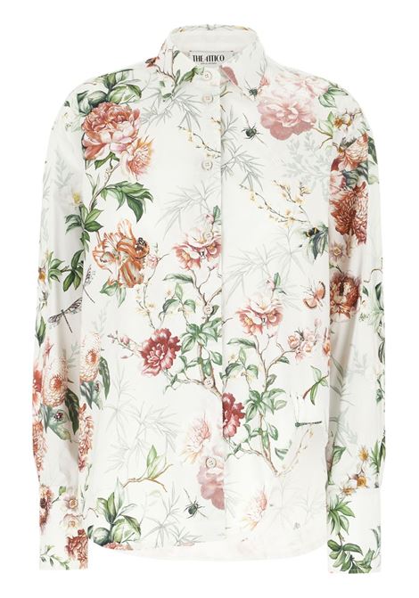 Ivory floral-print shirt The attico - women